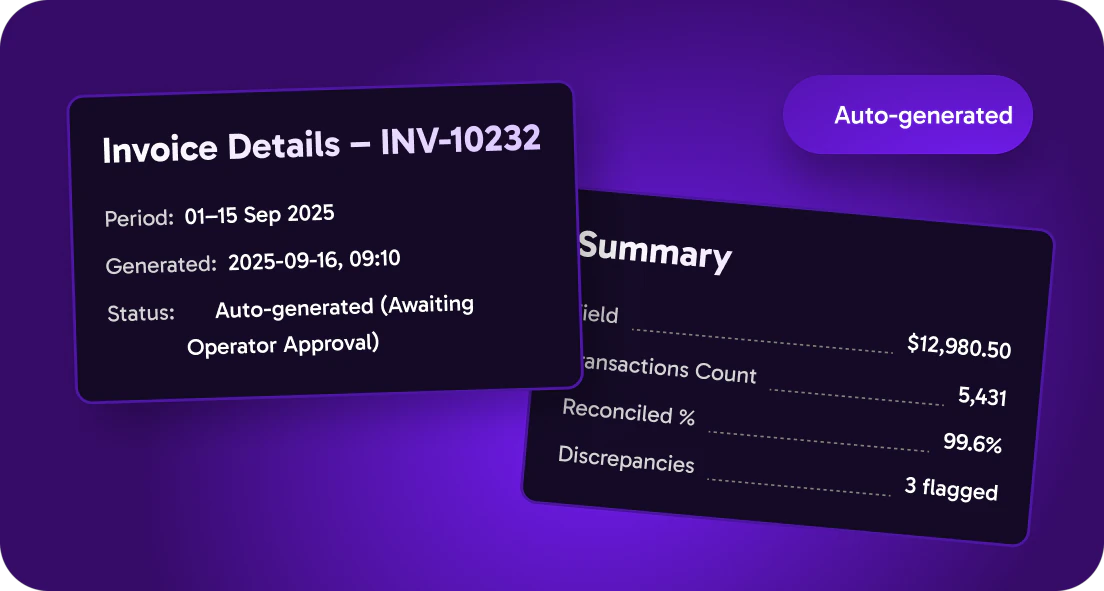 Invoices that reconcile themselves